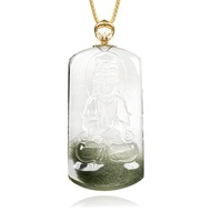 【正佳珠寶】綠幽靈 超頂級聚寶盆 觀世音菩薩 43.2g 綠幽靈觀音