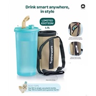 3'7771* Tupperware High Handolier Tumbler 1.5L with Pouch/ Thirstquake Tumbler with pouch/ Water Bot