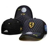 Ferrari F1 logo, car cap, duckbill cap, men's and women's baseball cap, curved brim cap, sun visor c