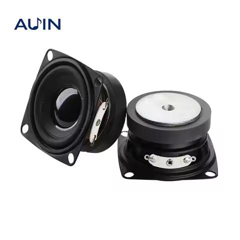AUIN 2Pcs/lot 53MM 2 Inch Speaker 4 Ohm 5W Full Range Mini Woofer Speakers DIY Bluetooth Audio Subwo
