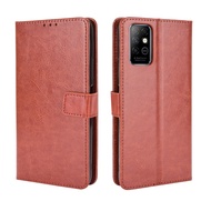 Infinix Note 8 X692 Case PU Leather Stand Holder Infinix Note 8 X692 Flip Casing Magnetic Folding Leather