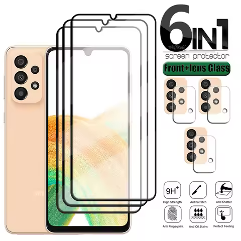 Full Cover Glass For Samsung Galaxy A33 Glass For Samsung A33 Tempered Glass Screen Protector For Sa