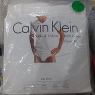 ↖省錢大作站↘【 Calvin Klein 品牌正品】凱文克萊 (CK)進口名牌純棉V領男短袖T恤/內衣(L號/白色)-1組6件(全新)#319105