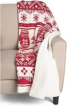 cupcakes and cashmere Christmas Winter Holiday Themed Throw Blanket (Fair Isle Noggs, 50x60)