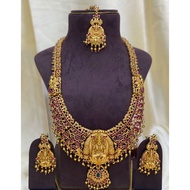 Indian Matt finesh haram jewellery set