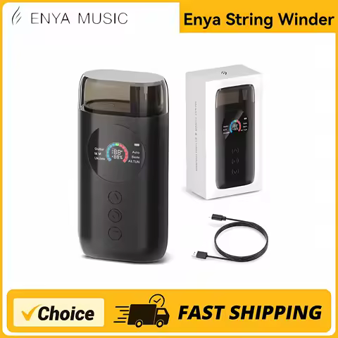 Enya Smart Automatic Guitar Tuner, Full-color LCD Screen - Metronome & String Winder - for Electric 