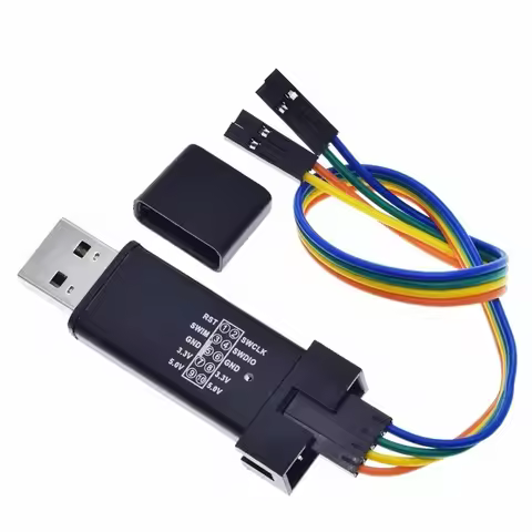 1Set ST LINK Stlink ST-Link V2 Mini STM8 STM32 Simulator Download Programmer Programming With Cover