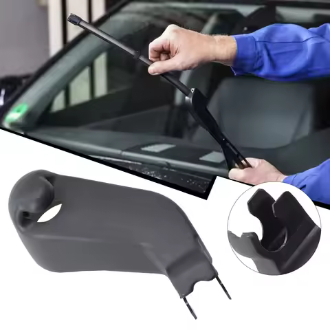 Windshield Wiper Arm Cover Cap Black Plastic Rear 1H6-955-435-A 1H6955435A 79.5x27.8x36.6mm For Golf