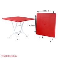 Meja Pasar Malam 3x3/ Foldable Plastic Dining Table 3’' x 3’ Meja Lipat/ Meja Plastik 3 x 3( READY S