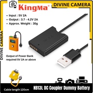 KingMa NB-13L ( DB-13L ) 5V USB-A DC Coupler Dummy Battery