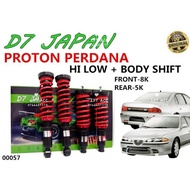 D7 Perdana Hi Low Body Shift Adjustable Coilover Set