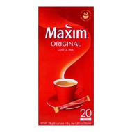 Maxim Original Coffee Mix Korean Instant Coffee/, 20 pieces