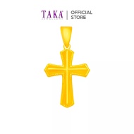 TAKA Jewellery 916 Gold Cross Pendant