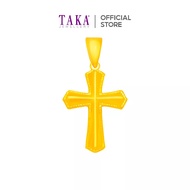 TAKA Jewellery 916 Gold Cross Pendant