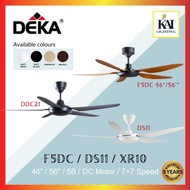 DEKA F5DC / DDC21 &amp; DDC21 LED 56" DECORATIVE CEILING FAN DC MOTOR 3C LED LIGHT WITH REMOTE CONTROL DDC-221L