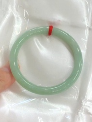 冰種翡翠天然翡翠玉鐲 A玉手鐲玉鈪 • 冰種果綠翡翠圓鐲