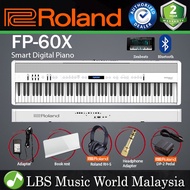 Roland FP-60X 88 Key Digital Piano with SuperNATURAL PHA-4 Keyboard and Bluetooth White (FP60X FP60 