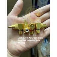 Jack converts straight Av rca to quality curved Av. quote for 1 PC. Jack converts straight lotus av 