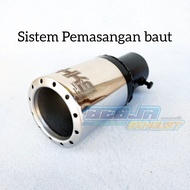 KNALPOT MOBIL SUOS GRONEL CHROM HKS PEMASANGAN BAUT ORIGINAL BEGJA EXHAUST PICK UP