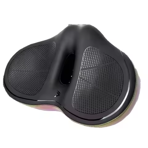 Oversized Bike Seat Wide Bicycle Saddle Novel Backrest Design Universal Fit Exercise Bike or Road St