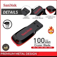 แฟลชไดร์ฟ SANDISK Flash Drive CRUZER BLADE USB 2.0 ( SDCZ50-B35 ) 8GB 16GB 32GB 64GB 128GB อุปกรณ์จั