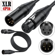 【3C】 4-pin Male to Female 4Pin XLR4 Power Supply Cable for VL150 VL200 VL300 LED DSLR