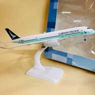 Airplane Airbus A350-900 Hong Kong Airlines "CATHAY PACIFIC" Solid Cast Metal 1:400 Scale