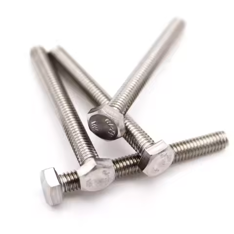M5 M6 M8 M10 M12 M14 M16 A2-70 304 Stainless Steel Din933 External Hex Screw Outer Hexagon Bolt Leng