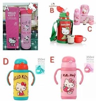 Hello Kitty 粉紅色304不銹鋼保溫壺