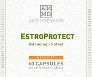 [PRE-ORDER] Estroprotect Estrogen Supplement for Women, Amy Myers - Support Optimal Estrogen Balance, Hot Flashes, Mood Swings, Night Sweats and PMS Symptoms - 60 Capsules, Dietary Supplement (ETA: 2023-08-30)