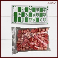 [Blesiya2] Bingo Board Game Portable Classic Bingo Cards Bingo Game Bingo Set 48 Bingo