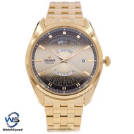 Orient RA-BA0001G RA-BA0001G10B Multi Year Calendar Gold Tone Analog Automatic Mens Watch
