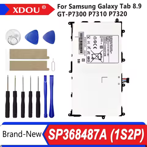 Brand New SP368487A (1S2P) 6100mA Tablet Replacement Battery For Samsung Galaxy Tab 8.9 GT-P7300 P73