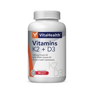 VITAHEALTH Vitamins K2 + D3 90s