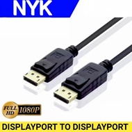 Displayport cable to displayport nyk cable dp to dp male-male 1.5 m