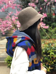 Oops 幾何-連帽脖圍-連袖圍巾-交換禮物