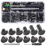 Chicago Screw Leather Rivets Assorted Screw Rivets M5 Chicago Binding Screws for Decorating PU Craft