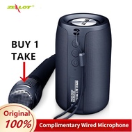 Buy 1 Take 1 Microphone ZEALOT S32D Portable Bluetooth Speaker Wireless Loudspeaker Sound System Stereo Music Surround Outdoor Speaker