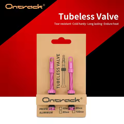 Ontrack Presta Tubeless Valves 48mm 60mm 80mm CNC Alloy Stem for Road Gravel MTB Bike Tubeless Rim A