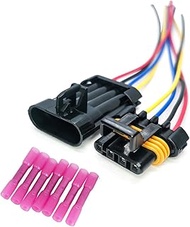 2PCS 4 Pin 12162144 Oxygen Sensor Wiring Connector Pigtail Harness,for GM LS1 LT1 Camaro Firebird Co