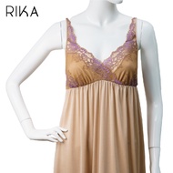 RIKA ชุดนอน   ผ้า Smooth Knit  กระโปรงสายเดี่ยว  Luxury Nightwear FV3067  ดีไซน์หรูหรา เซ็กซี่ แต่งล