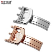 2023 New☆☆ Watch Accessories Suitable for IWC Watch Buckle Leather Strap Folding Buckle Rose Gold 18mm