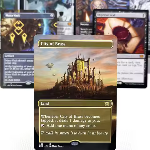 KHM AFR 2X2 HOLO9-002 Tcg proxy magic cards Smothering Tithe Bloom Tender City of Brass Damnation Ci