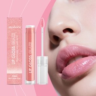 Zephoco Pink Moisturizing Fine Glitter Lip Gloss Moisturizing Delicate Lip Gloss Moisturizing Glitte