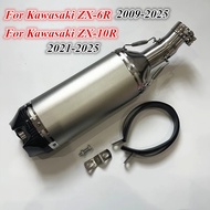 For Motorcycle exhaust pipe Kawasaki ZX6R ZX636 2009-2025 intermediate connection tube escape Kawasa
