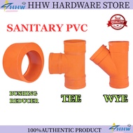 HHW HARDWARE STORE SANITARY ORANGE FITTINGS PVC ORANGE TEE WYE BUSHING REDUCER