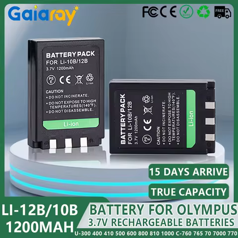 1-10Pcs Li-10B Li-12B Battery 3.7V 1200mAh High-Capacity For Olympus U-300 400 410 500 600 800 810 1
