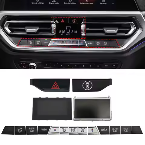 For BMW G20 G22 G01 G02 Car Center Console Audio Fans Knob Cover AC Control Switch Button Accessory 