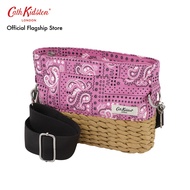 Cath Kidston Basket Cross Body Bag Bandana Pink กระเป๋า กระเป๋าสะพาย กระเป๋าสะพายข้าง กระเป๋าแคทคิดส