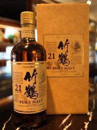 回收竹鶴21年麥芽威士忌 NIKKA TAKETSURU 竹鶴威士忌 whisky